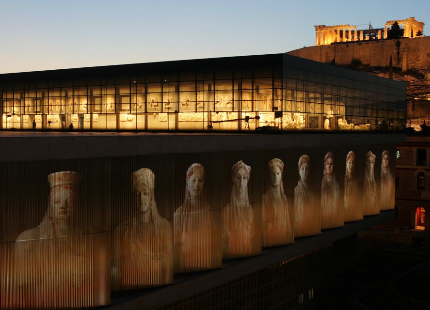 Acropolis and Acropolis museum Friday afternoon visit - Seeing the Acropolis Lit Up, Then Looking Back Again