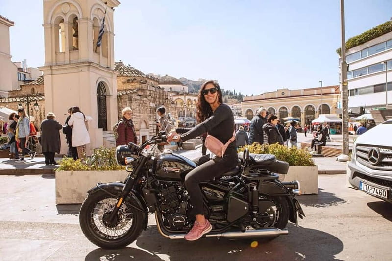 Acropolis of Athens: 60′ Tour in a Vintage Motorcycle - Plaka and Thissio lanes: the part you’ll talk about later