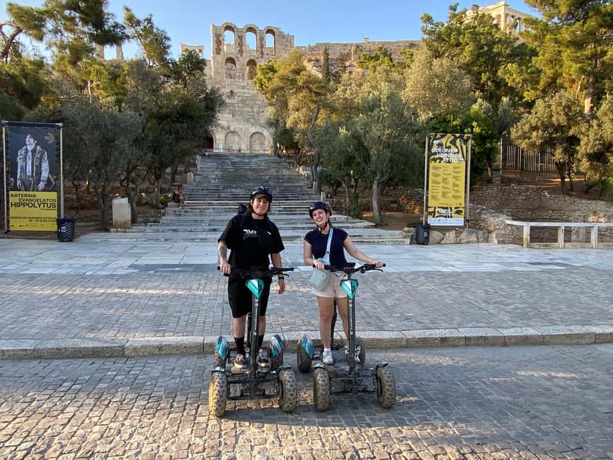 Ancient Athens Electric ATV Scooter Tour - Acropolis edges and the Odeon of Herodes Atticus stop