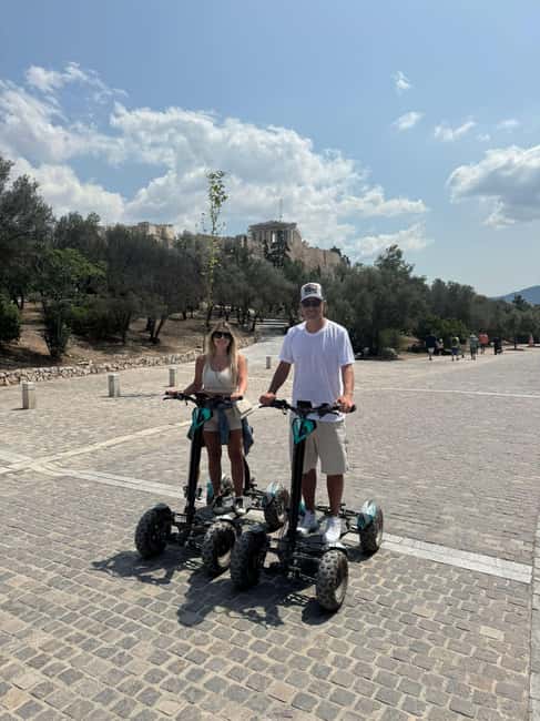 Ancient Athens Electric ATV Scooter Tour - Plaka start and the first ride: getting oriented fast