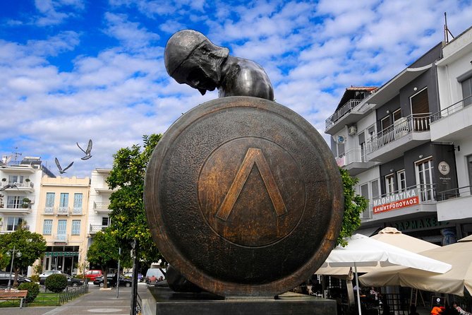 Ancient Sparta Ancient Corinth Private Tour from Athens/ Nafplio - Leonidas Monument: the short stop with big meaning