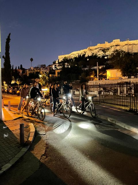Athens: 2-Hour Highlights Tour by E-Bike After Sunset - Hill of the Nymphs: your big Acropolis night viewpoint