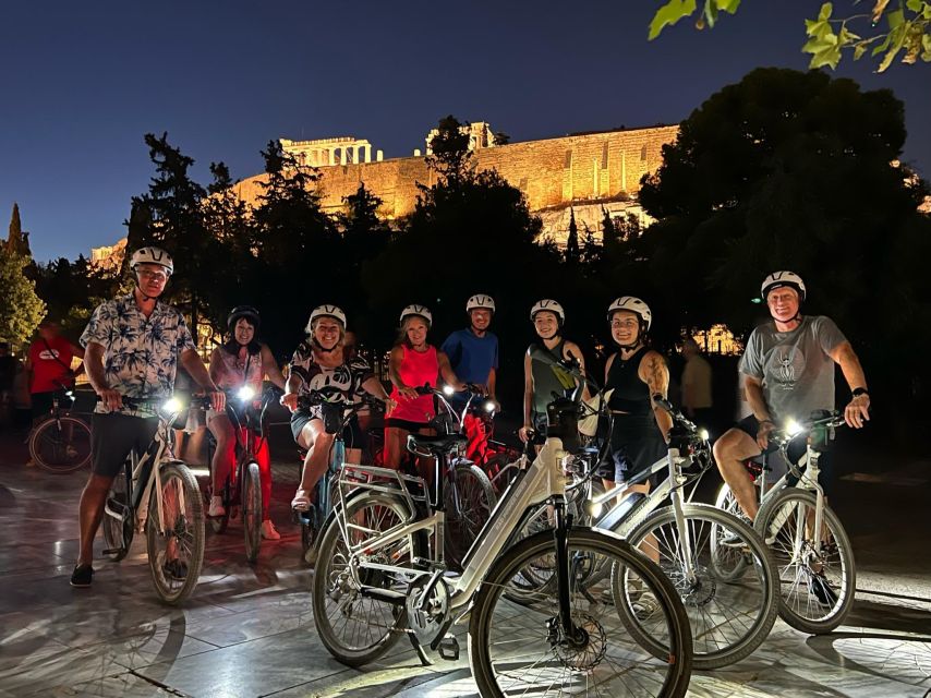 Athens: 2-Hour Highlights Tour by E-Bike After Sunset - Plaka by bike: cafés, alleys, and the Athens you recognize