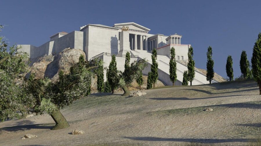 Athens: Acropolis Entry Ticket & VR Audio Guided Tour - Entering the Acropolis: Main or South Entrance and the 15-Minute Rule