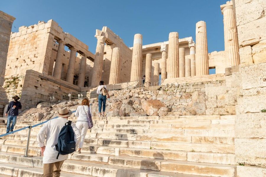 Athens: Acropolis FULLY PRIVATE Tour with Licensed Guide - Panoramas and downhills: Odeon of Herodes Atticus at the end