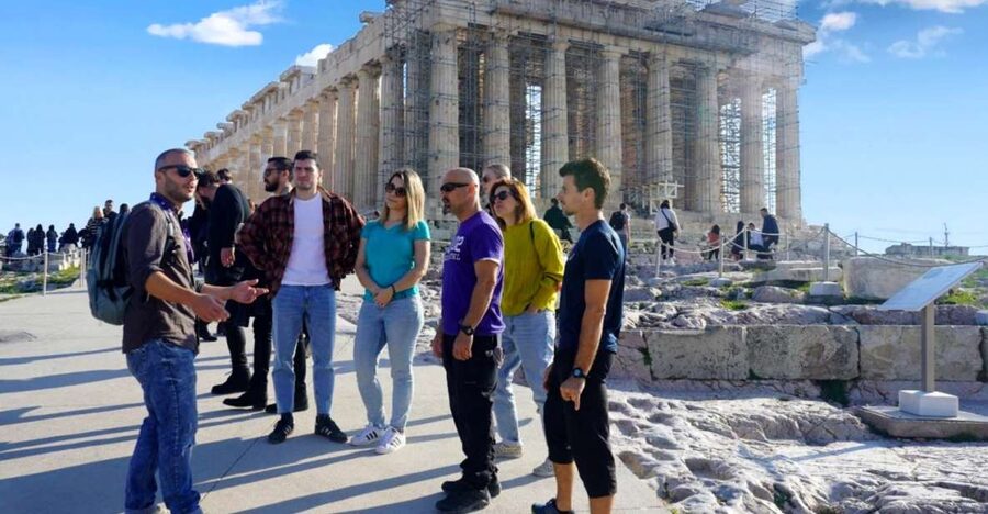 Athens: Acropolis & Parthenon Tour+ E-Bike Tour Option - Meeting point, timing, and what to bring near Acropolis metro