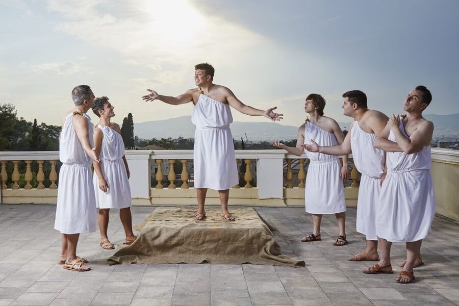 Athens: Ancient Greek Theater Performance - The story line: from a knocked-out tourist to Medea and Odysseus