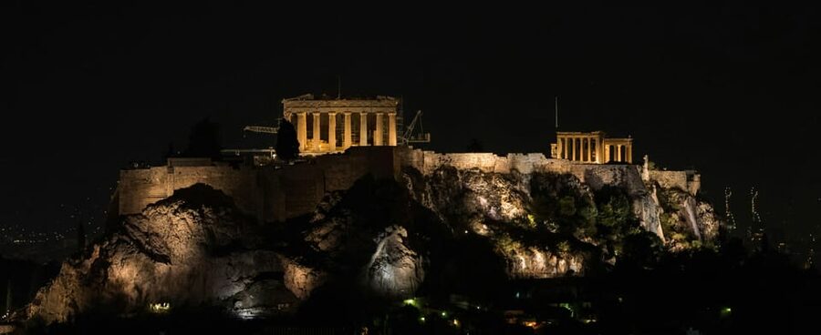 Athens and Piraeus: Private Night Tour - Route Walkthrough: Acropolis, Parthenon, and the Walk-Photo Mix