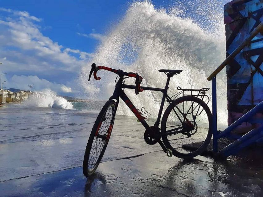 Athens: Authentic neighborhoods & the beach Bike Tour - Beach time and the simple joy of a swim finish