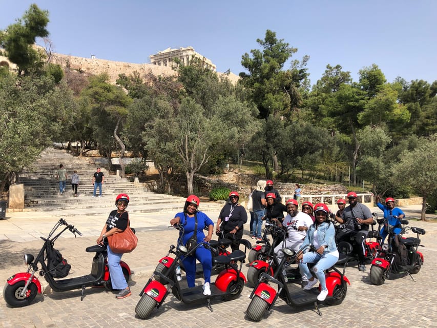Athens: Award-Winning Acropolis Guided e-Scooter Tour - Thiseio and the Temple area: a break that helps you enjoy the rest
