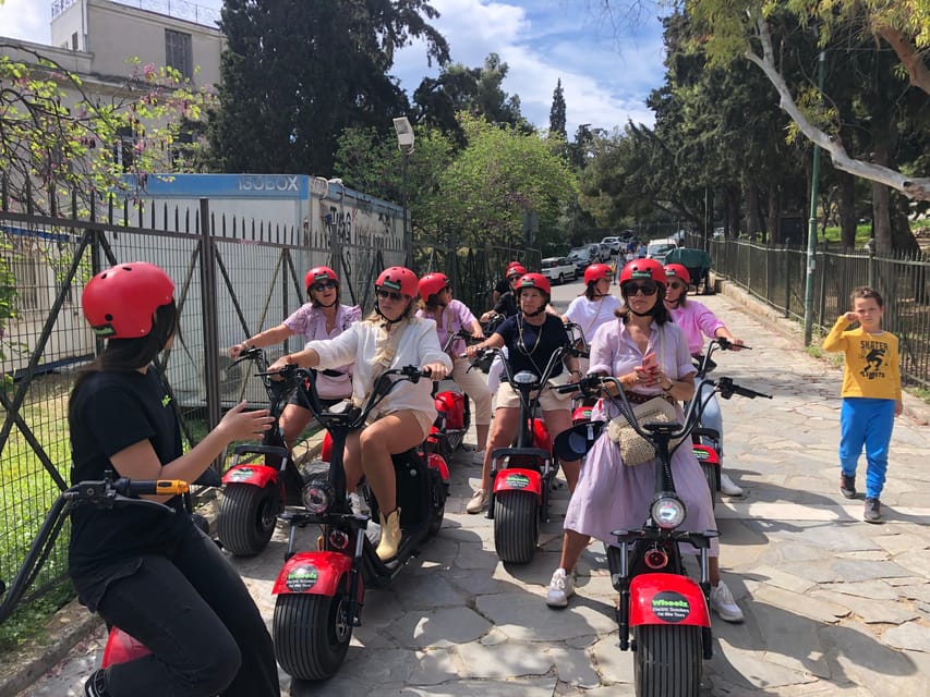 Athens: Award-Winning Acropolis Guided e-Scooter Tour - Acropolis sightings from outside: Parthenon, Propylaea, Erechtheion, and more