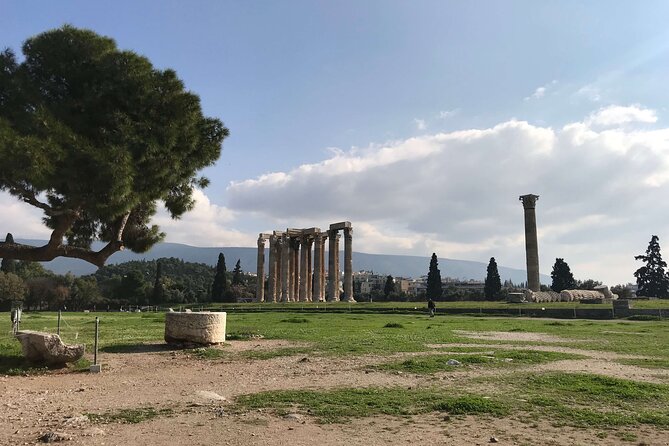 Athens by E-Bike: Monuments, Food & Transfers (Cruise Tour) - Arch of Hadrian, Temple of Zeus Area, and Finishing in the Right Spot