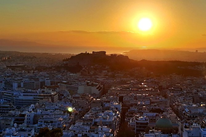 Athens by Night private tour /4 hours ( music & Folklore dance) - Mount Lycabettus at night for 360-degree views