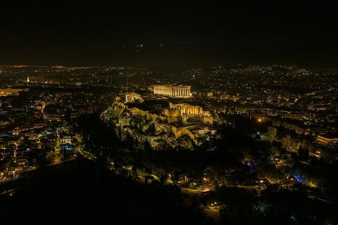 Athens by Night Private Tour with Dinner - Monastiraki dinner: classic Greek comfort with a night market feel