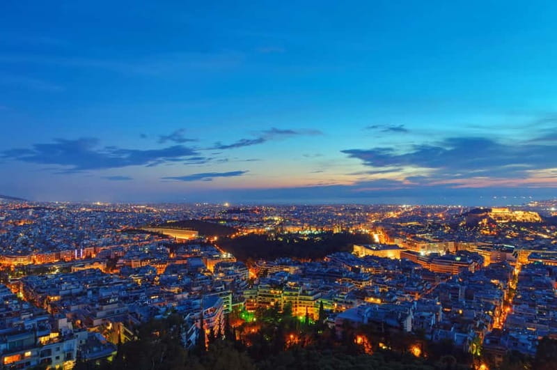 Athens by Night: Social Walking Tour to Meet, Connect, & Explore - The Academy and Plato and Socrates photo stop