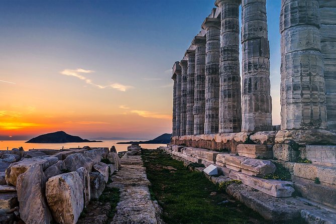 Athens: Cape Sounion and Poseidon Temple Sunset with Audio Guide - Cape Sounion Sunset at the Temple of Poseidon, the Main Event