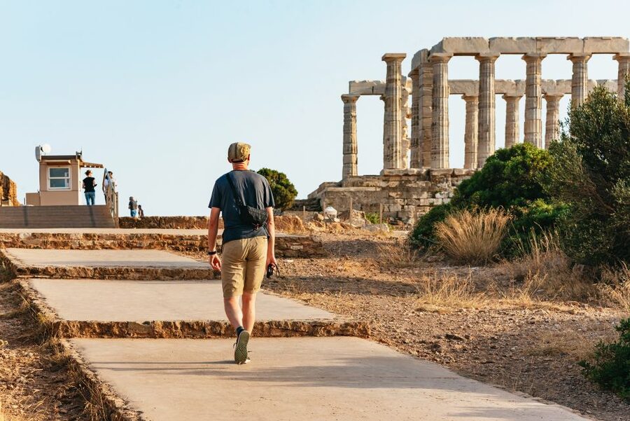 Athens: Cape Sounion & Poseidon Temple Sunset Half-Day Trip - Cape Sounion free time: views first, ruins second