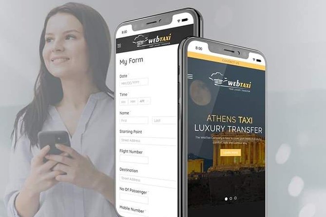 Athens center to Athens airport - Your Taxi Ride Inside: Air-Conditioning, Wi-Fi, Charger, and Water