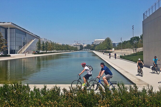 Athens City and Sea bike tour - Ancient Agora quick stops: Hephaestus, the Stoa of Attalos, and small Byzantine details
