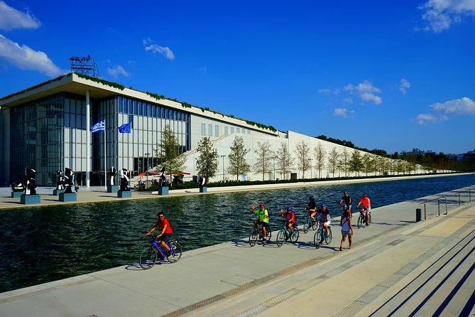 Athens City and Sea bike tour - Roman Agora stops that teach you how to read old Athens fast