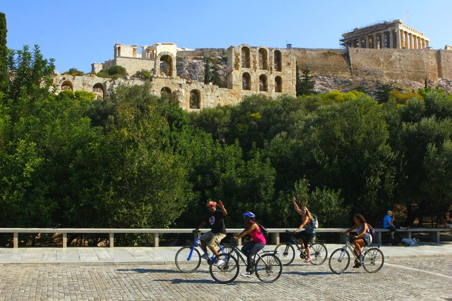 Athens: City Bike tour with Acropolis Visit Option - Meeting at Acropolis metro, then bikes and a real orientation