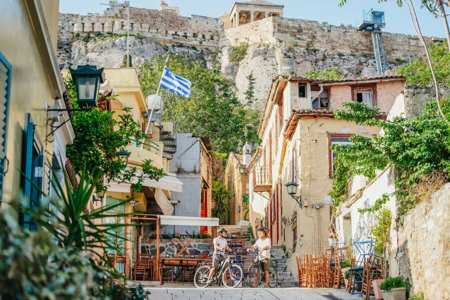Athens: City Electric Bike Tour with Acropolis Visit Option - Panathenaic Stadium views and the Olympic origin moment