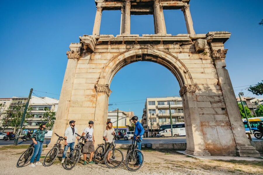 Athens: City Electric Bike Tour with Acropolis Visit Option - Monastiraki, the cathedral break, and Plaka lane time