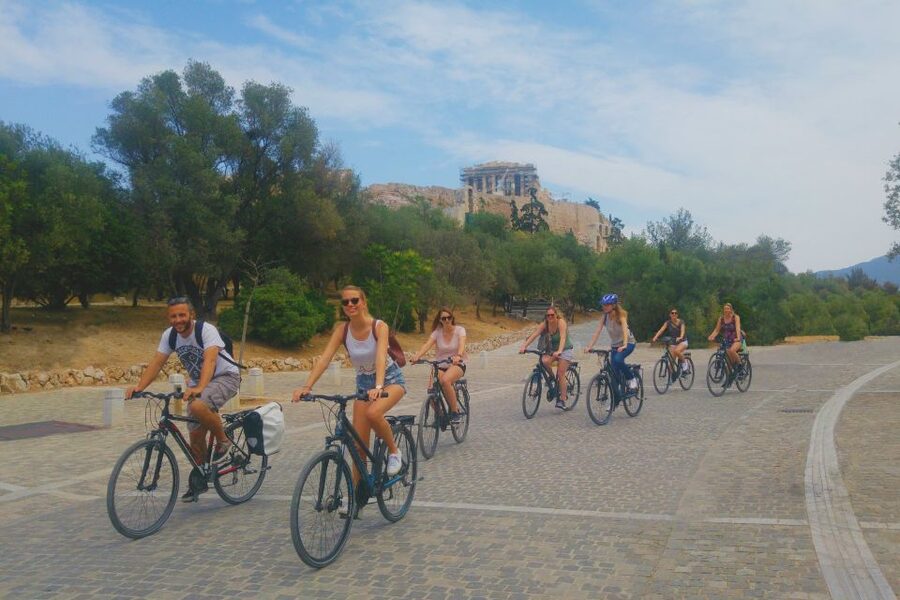 Athens: City Electric Bike Tour with Acropolis Visit Option - Meeting near Acropolis Metro, then rolling out with a clear plan