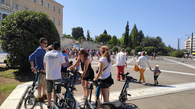 Athens: Discover the City Electric Bike Tour - Starting points, your first minutes, and getting comfortable fast
