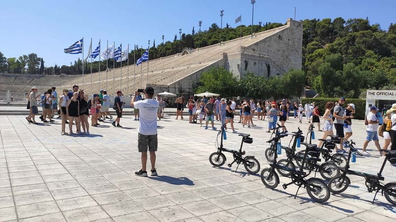 Athens: Discover the City Electric Bike Tour - Temple of Olympian Zeus, the Acropolis area, and Areopagus views