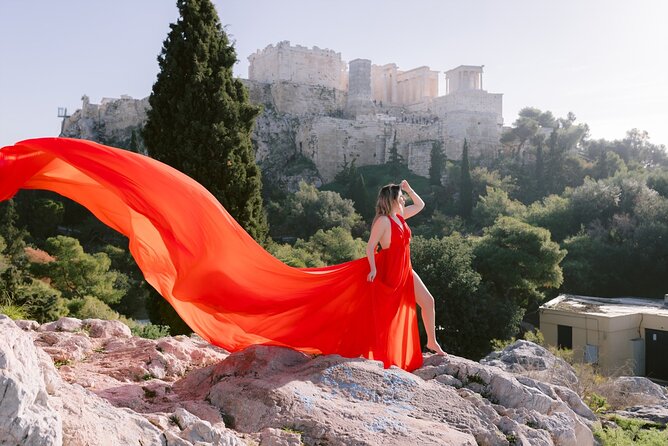 Athens Flying Dress Photo Shoot with a Professional Photographer - Choosing a Flying Dress in Athens, and What You Pay For
