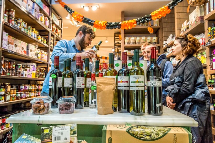Athens: Greek Food Discovery Small Group Walking Tour - Varvakios Market and Spice Street: where herbs and saffron become the story