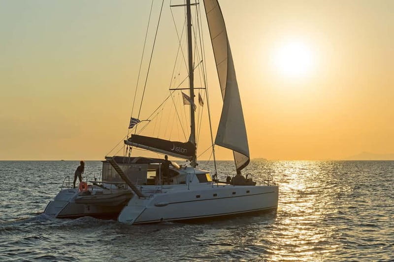 Athens: Half-Day Sunset Catamaran Cruise with Meal & Drinks - Where you go in 4 hours, and why the timing matters