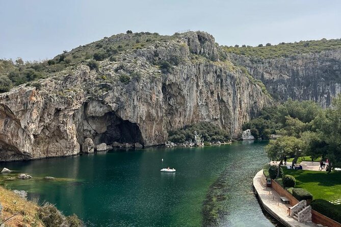 Athens highlights and Temple of Poseidon - Vouliagmeni Lake: hot springs and an earthquake origin story