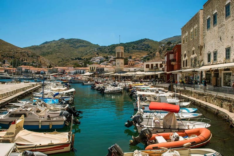 Athens: Hydra, Poros & Aegina Day Cruise with Lunch - Aegina Town: pistachios, beaches, and the temple-day portion