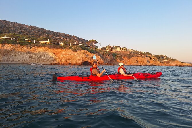 Athens: Kayak and Snorkeling at Caves and Hidden Beaches - Guides Dimitris and Mike, and why pacing matters