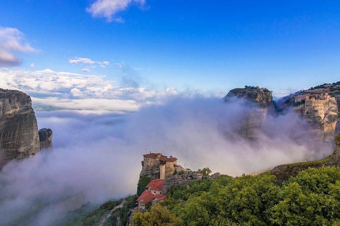Athens: Meteora Monasteries, Caves & Coastal Stopovers with Lunch - Agios Stefanos and the easier bridge approach for less step stress