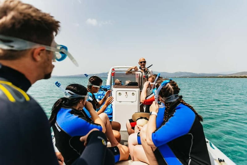 Athens, Nea Makri: Guided Small Group Snorkeling Boat Trip - Schinias Bay water time: protected nature, easy relaxation, clear views