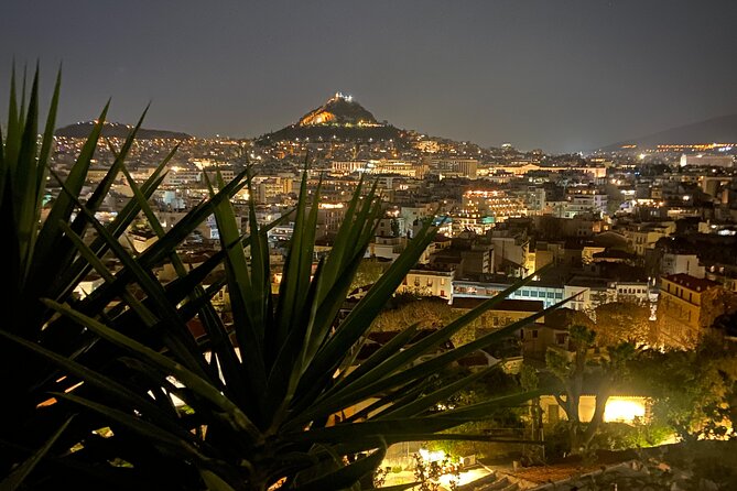 Athens Night Walk and Drinks - Stop 1: Plaka at night, where the streets do the storytelling