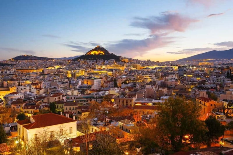 Athens: Night Walking Tour - Monastiraki Square after dark: the tour’s lively on-ramp