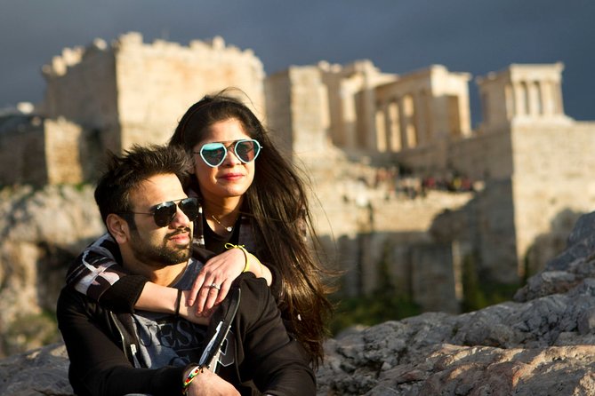Athens Old City Private Photoshoot Tour / 2 hrs - Ending at Areopagus Hill for Acropolis Temple background photos
