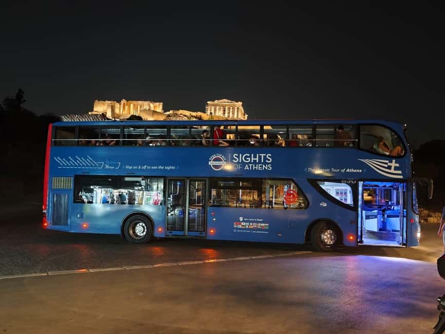 Athens panoramic tour by night with open double decker bus - Key things to know before you go