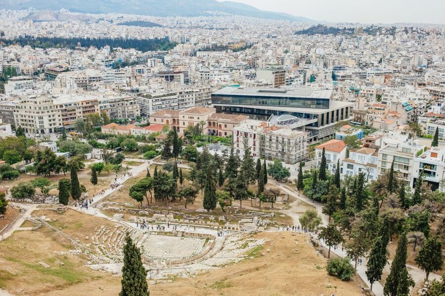 Athens: Parthenon, Acropolis and Museum Small Group Tour - Climbing the Acropolis: Dionysus Theater, Herodes Atticus, and Asclepius