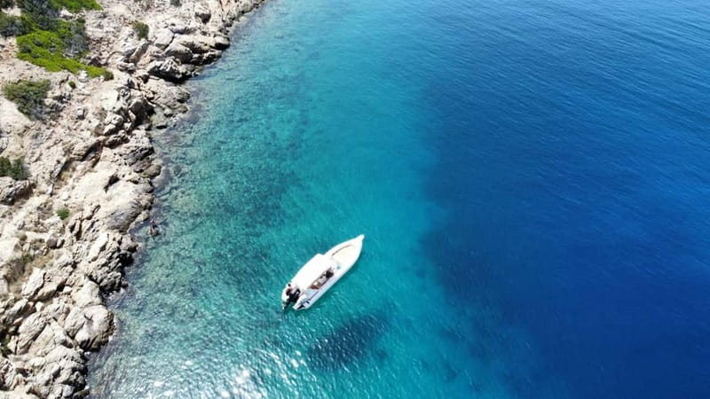 Athens Private Cruise Snorkeling Marathon Nea Makri Schinias - The Summer Dream 8-meter Performance RIB: fast, fun, and still comfortable