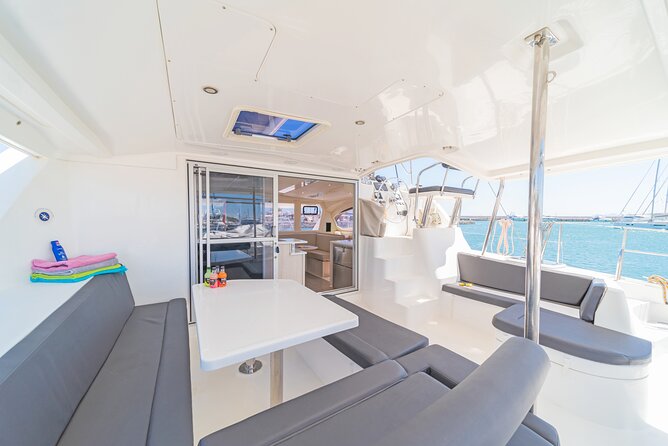 Athens Private Full day Catamaran cruise with meal & drinks - Lunch aboard: seafood pasta plus salads and appetizers