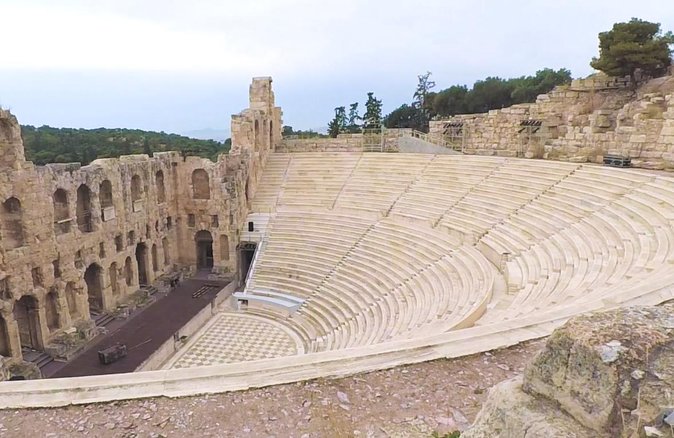 Athens Private Walking Tour: Acropolis monuments, Plaka and local food - Odeon of Herodes Atticus: Roman, but Still a Star