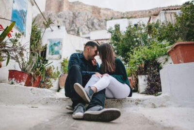 Professional photoshoot at Anafiotika Village