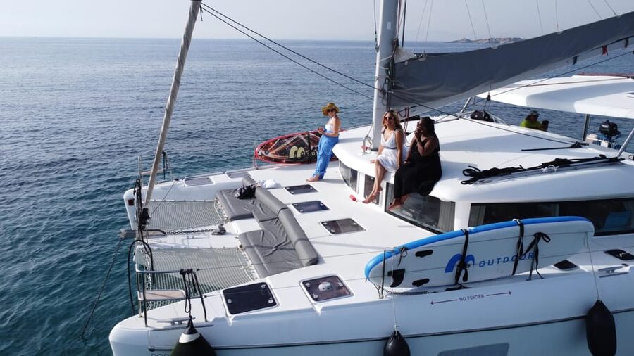 Athens: Riviera Catamaran Tour with Fresh Meal and Drinks - Key points worth your time