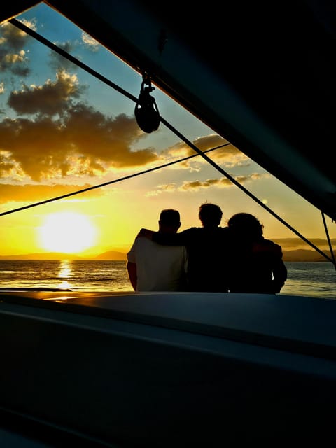 Athens: Riviera Catamaran Tour with Fresh Meal and Drinks - Hydrousa Island time near the coast: snorkel or go ashore