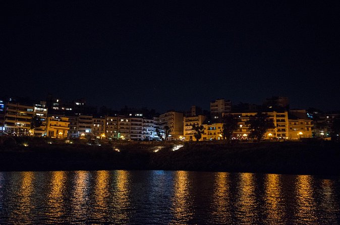 Athens Riviera Evening Cruise with Music and Swimming - Returning at Night, With Riviera Lights on the Water